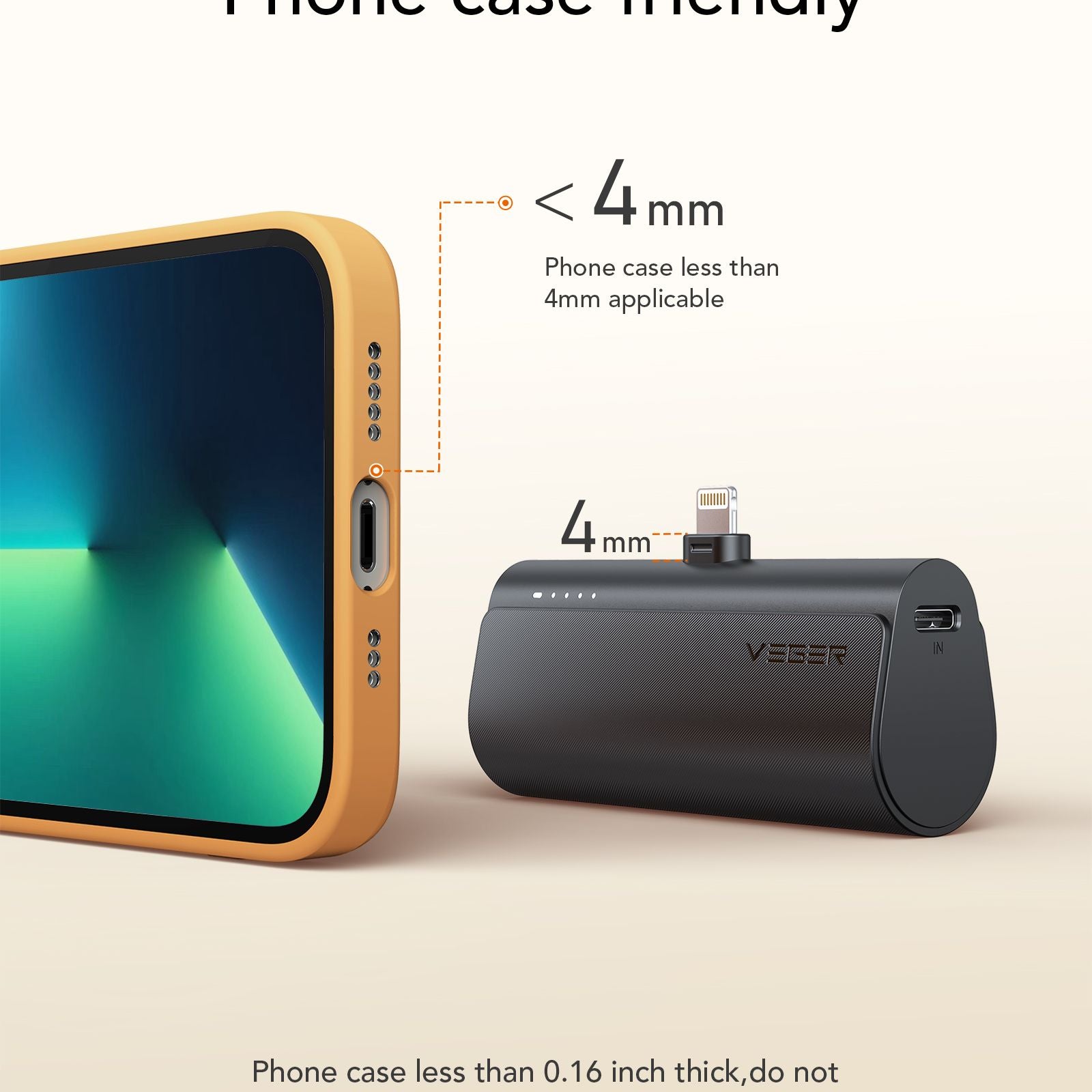 PlugOn 5,000mAh (USB-C or Lightning)